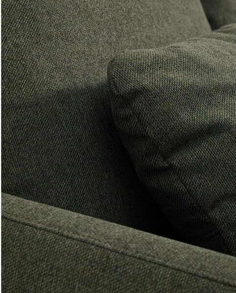 Tmavě zelená žinylková rozkládací pohovka 218 cm Laira – Kave Home