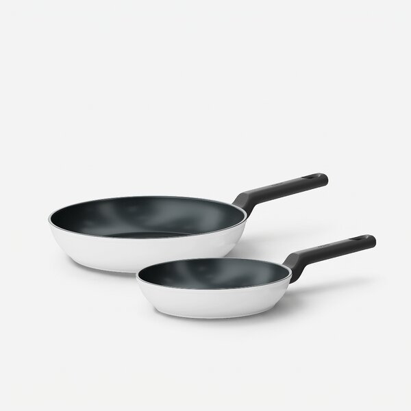 Fabini Sada pánví Meda 5.0 Economy, ø 20 cm + ø 26 cm, 2 díly - Nepřilnavé pánve s keramickým povrchem, krémové