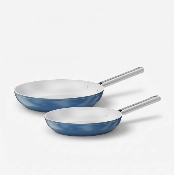 Fabini Sada pánví Meda 5.0 Standard, ø 24 cm + ø 28 cm, 2 díly - Nepřilnavé pánve s keramickým povrchem, modré