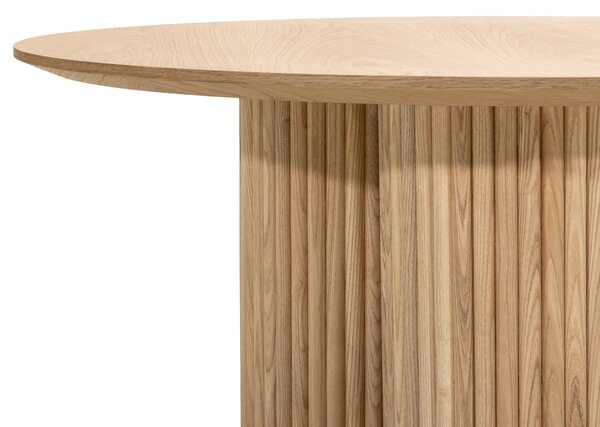 Hector Kruhový konferenční stolek Vesby 100 cm dub přírodní/jasan