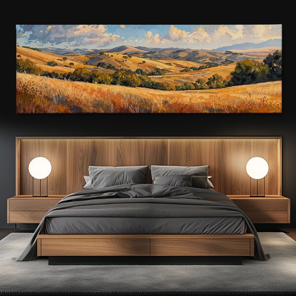 Obraz na plátně - Lučním nádechech a jemným větrem FeelHappy.cz Velikost obrazu (šířka x výška): 150 x 50 cm