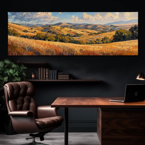 Obraz na plátně - Lučním nádechech a jemným větrem FeelHappy.cz Velikost obrazu (šířka x výška): 150 x 50 cm