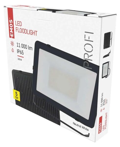 Emos lighting LED reflektor INOVO 100W, antracit, neutrální bílá, IP65 1531242652