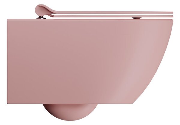 GSI GSI, PURA závěsná WC mísa, Swirlflush, 36x55cm, blush dual-mat, 881524
