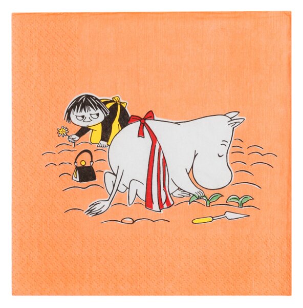 Arabia Ubrousky Moominmamma 33x33cm, 20ks / oranžové