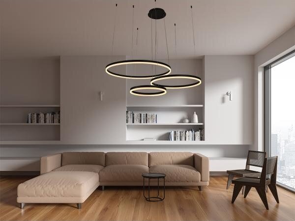 LED Stmívatelný lustr na lanku LED/125W/230V 3000-6500K + dálkové ovládání