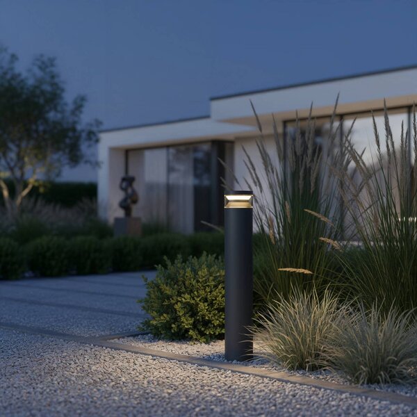 IDEAL LUX Ideal Lux LED osvětlení cesty Boeing, výška 70 cm, černé, IP65, Černá, kov