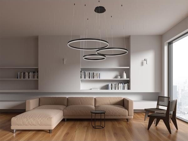 LED Stmívatelný lustr na lanku LED/125W/230V 3000-6500K + dálkové ovládání