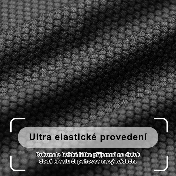 Ultra elastický potah na dvoumístnou pohovku BestBerg / šedá