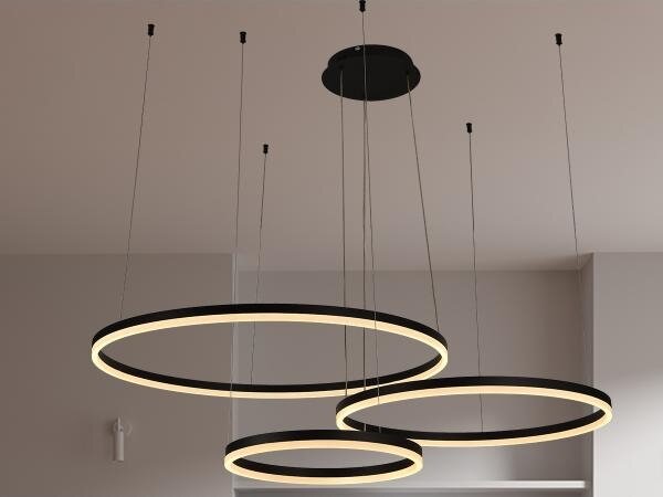 LED Stmívatelný lustr na lanku LED/125W/230V 3000-6500K + dálkové ovládání