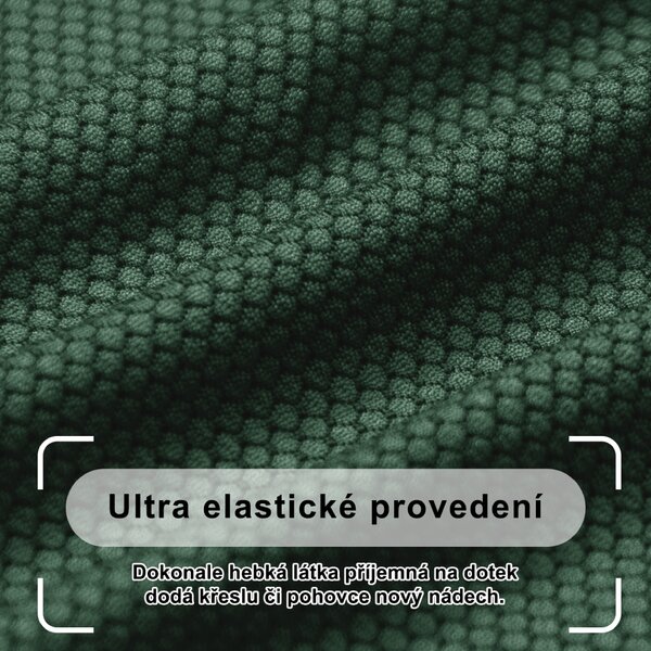 Ultra elastický potah na dvoumístnou pohovku BestBerg / zelená