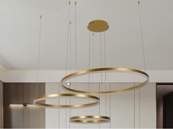 LED Stmívatelný lustr na lanku LED/125W/230V 3000-6500K + dálkové ovládání