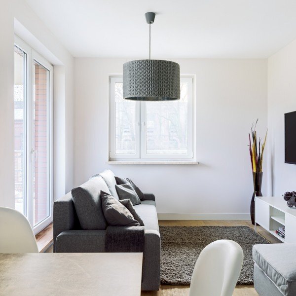 AINO 40 závěsná šedá chrom 230V E27 28W - RED - DESIGN RENDL