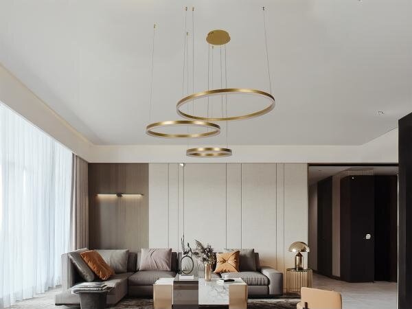 LED Stmívatelný lustr na lanku LED/125W/230V 3000-6500K + dálkové ovládání