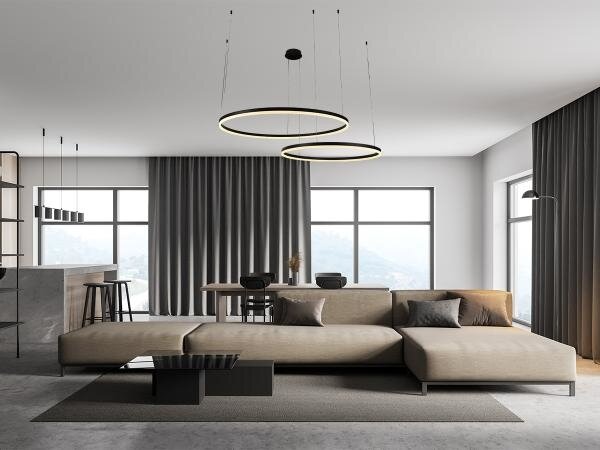 LED Stmívatelný lustr na lanku LED/100W/230V 3000-6500K + dálkové ovládání