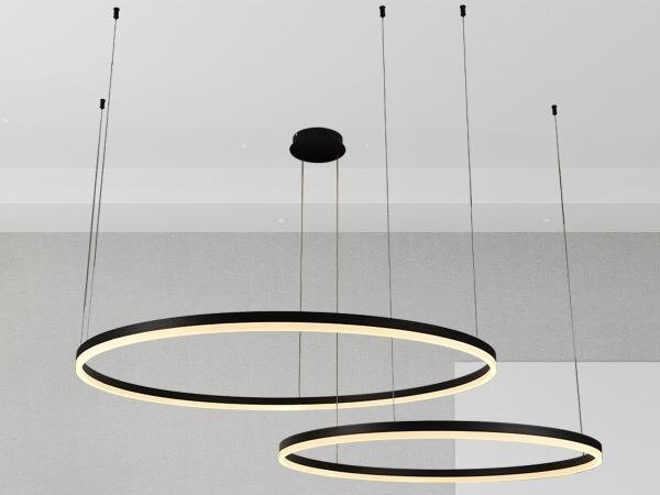 LED Stmívatelný lustr na lanku LED/128W/230V 3000-6500K + dálkové ovládání