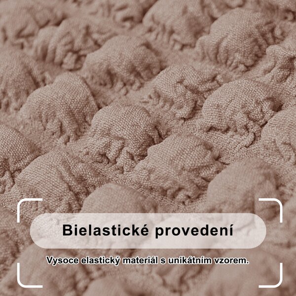 Bielastický potah na dvoumístnou pohovku BestBerg / broskvová
