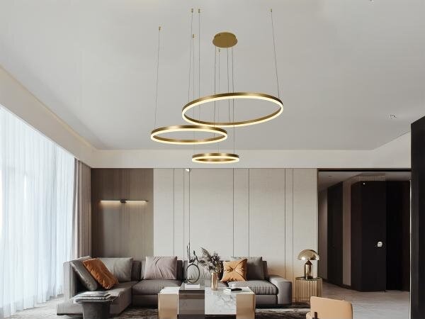 LED Stmívatelný lustr na lanku LED/125W/230V 3000-6500K + dálkové ovládání