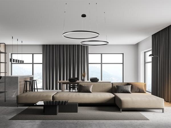 LED Stmívatelný lustr na lanku LED/100W/230V 3000-6500K + dálkové ovládání