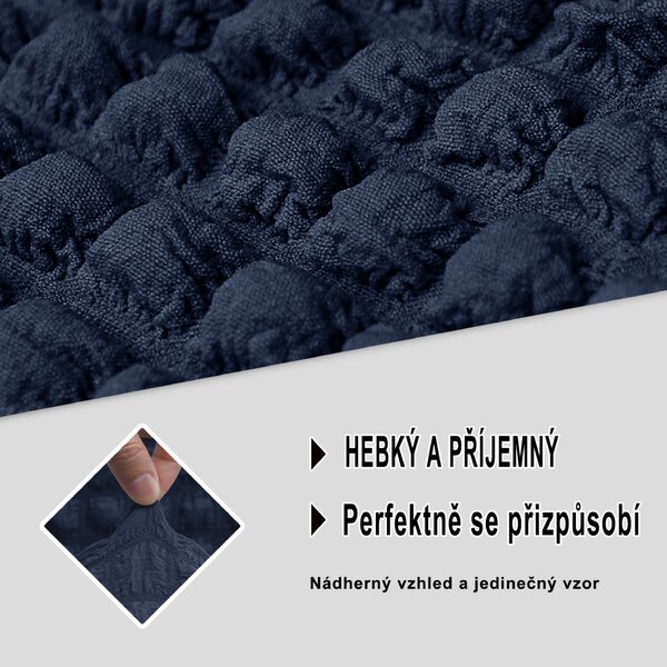 Bielastický potah na křeslo BestBerg / námořnická