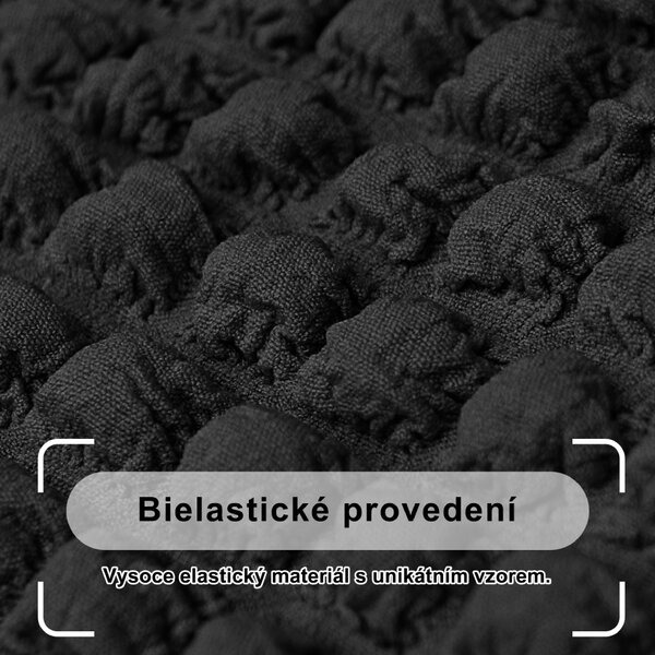 Bielastický potah na trojmístnou pohovku BestBerg / černá