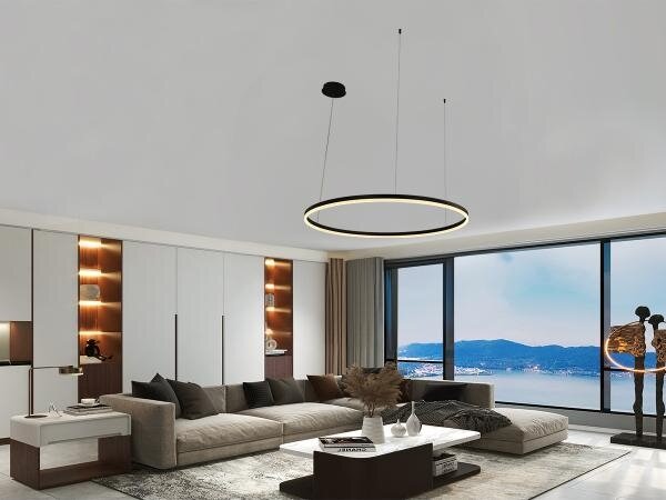 LED Stmívatelný lustr na lanku LED/72W/230V 3000-6500K + dálkové ovládání