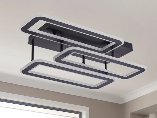 LED Stmívatelný přisazený lustr LED/90W/230V 3000-6500K + dálkové ovládání