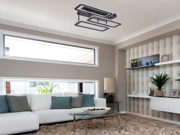 LED Stmívatelný přisazený lustr LED/90W/230V 3000-6500K + dálkové ovládání