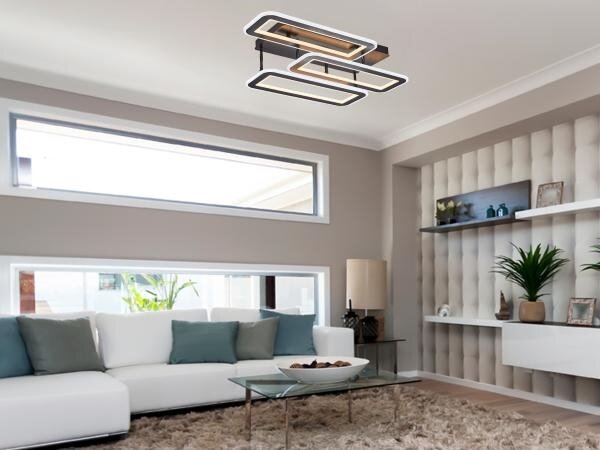 LED Stmívatelný přisazený lustr LED/90W/230V 3000-6500K + dálkové ovládání