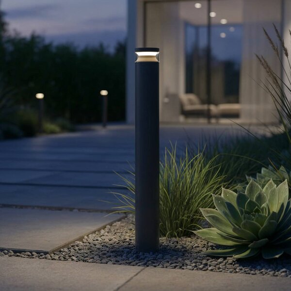 IDEAL LUX Ideal Lux LED osvětlení cesty Boeing, výška 100 cm, černé, IP65, Černá, kov