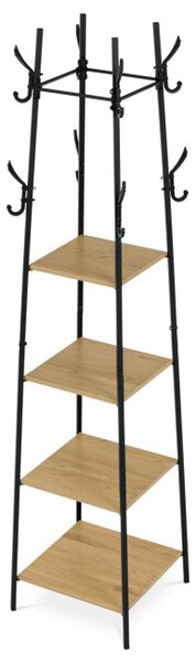 Stojanový věšák kovový hnědý GD-170 OAK