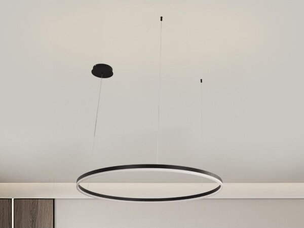 LED Stmívatelný lustr na lanku LED/55W/230V 3000-6500K + dálkové ovládání