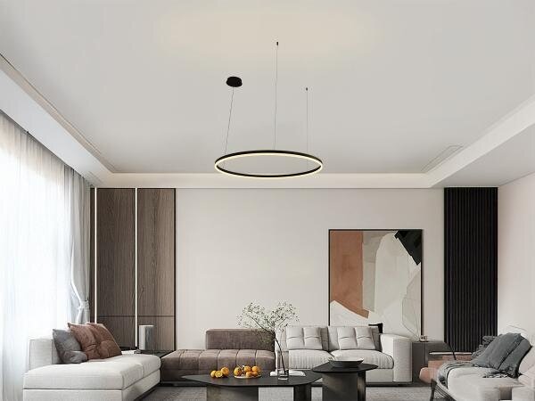 LED Stmívatelný lustr na lanku LED/55W/230V 3000-6500K + dálkové ovládání