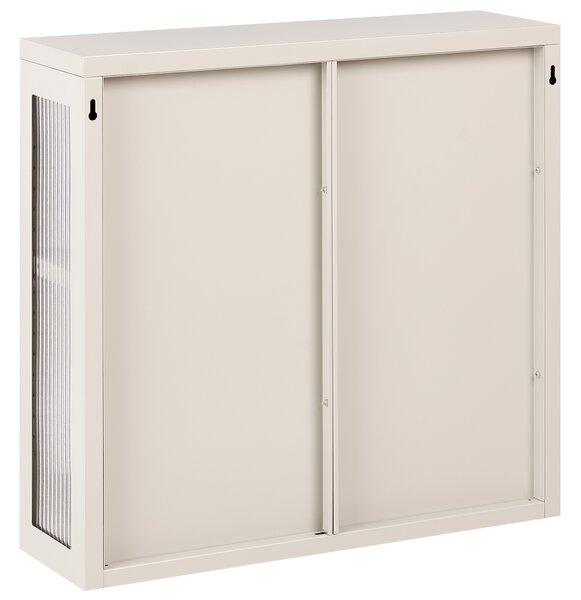 Nástěnná skříňka 60 cm Kov Béžová