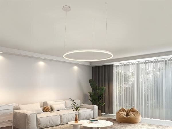LED Stmívatelný lustr na lanku LED/55W/230V 3000-6500K + dálkové ovládání