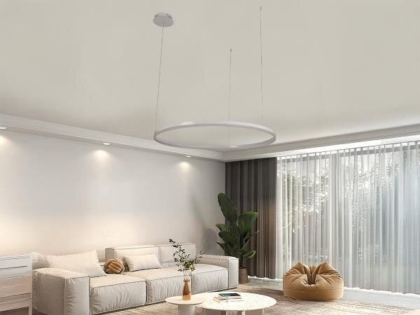LED Stmívatelný lustr na lanku LED/55W/230V 3000-6500K + dálkové ovládání
