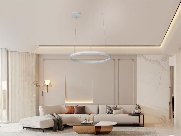 LED Stmívatelný lustr na lanku LED/42W/230V 3000-6500K + dálkové ovládání