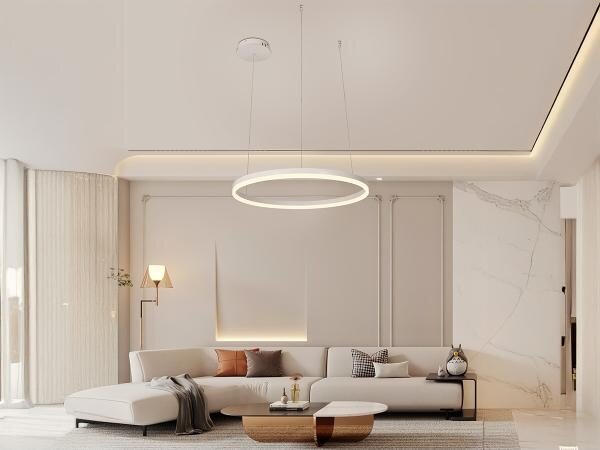 LED Stmívatelný lustr na lanku LED/42W/230V 3000-6500K + dálkové ovládání