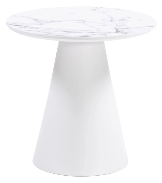 Hector Konferenční stolek Margos 46 cm bílý/mramor I