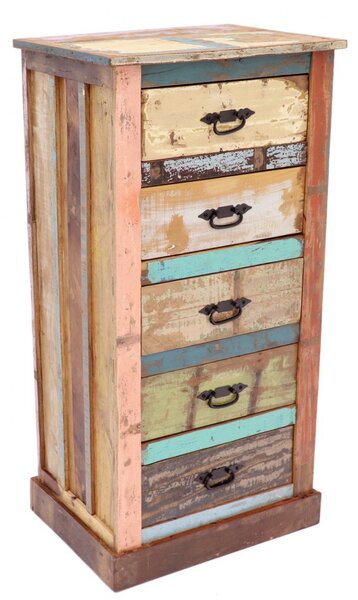 Komoda Retro 60x120x45 z recyklovaného mangového dřeva