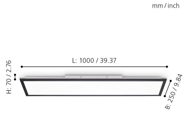 Eglo 75565 - LED Stmívatelný panel BOTAZZO LED/25W/230V 2700-5000K + DO