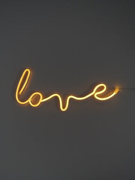 Sinsay - LED neonová lampa ve tvaru nápisu "Love" - bílá