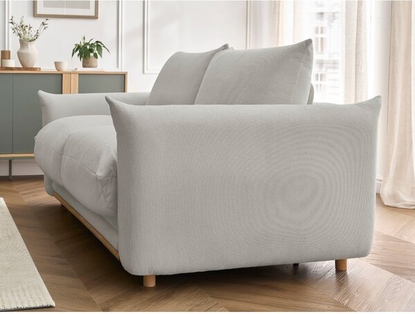 Světle šedá rozkládací pohovka 214 cm Ernest – Bobochic Paris