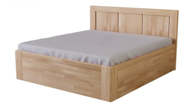 Masivní postel RUMBA - Solwo Design Materiál: Buk cink, Barevne provedení: Olejování přírodní 101/201, Specifikace: 180x200