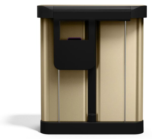 Simplehuman pedálový odpadkový koš na tříděný odpad – 58l (34/24), matná zlatá, FPP