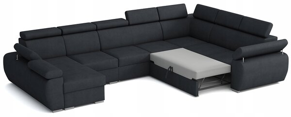 Sedací souprava BASTON | 170x390x260 cm | rozkládací + 2x úložný prostor | VÝBĚR TKANIN
