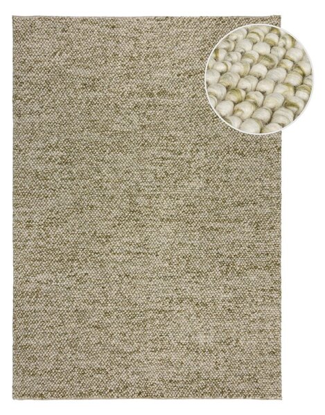 Khaki ručně tkaný koberec s příměsí vlny 160x230 cm Minerals – Flair Rugs