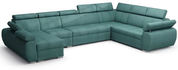 Sedací souprava BASTON | 170x390x260 cm | rozkládací + 2x úložný prostor | VÝBĚR TKANIN