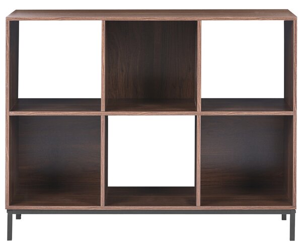 Knihovna PEMBERTON 73 cm Tmavě hnědá