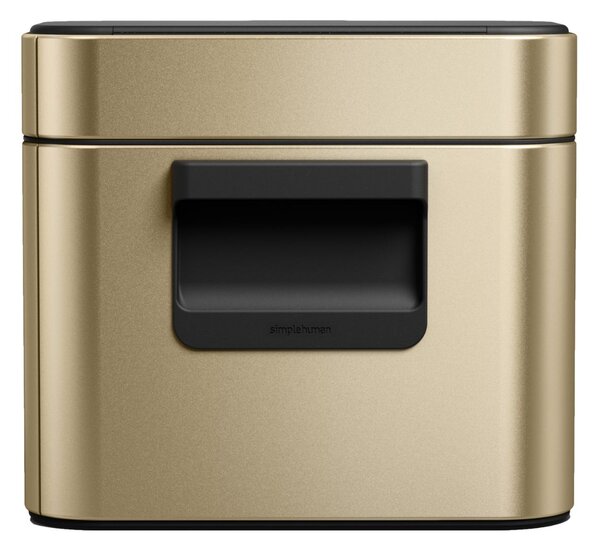 Simplehuman odpadkový koš na kompostovatelný odpad z kuchyně – 4l, matná zlatá, FPP